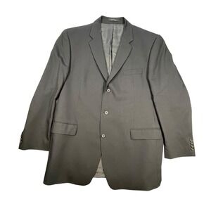 Calvin Klein Black Blazer Mens 46L Pure New Wool 3 Button Suit Jacket Canada